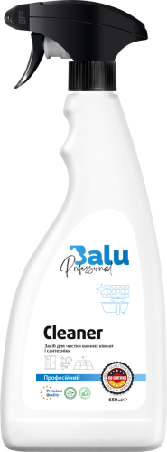 Професійний засіб для миття сантехніки та кераміки BALU® CLEANER, пл 650 мл